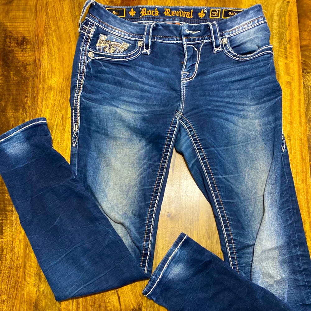 Rock Revival Dark Wash “Yui” Skinny Jeans